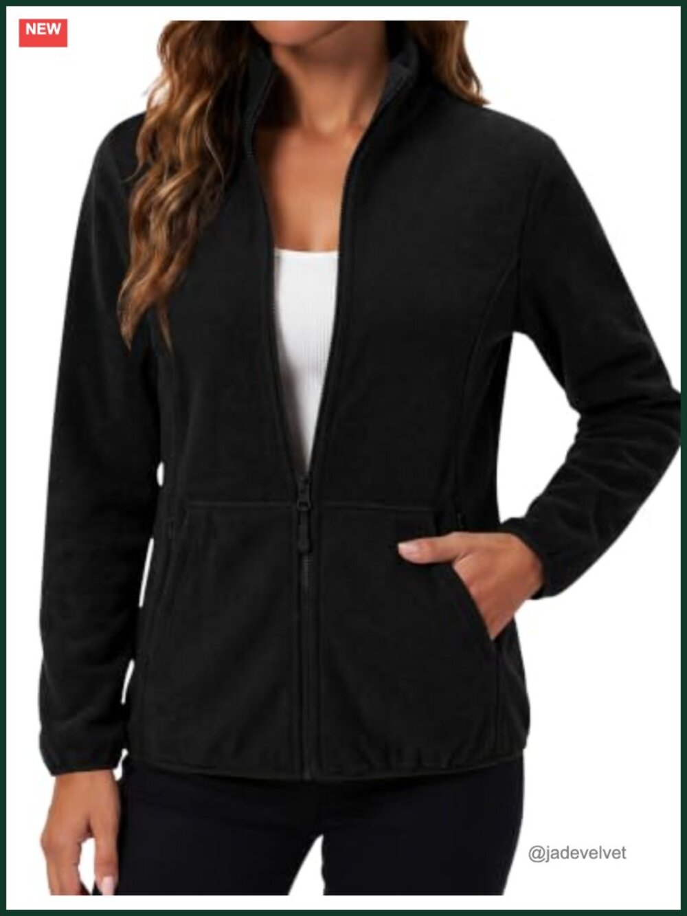 Women's Polar Fleece Jacket with 6 Pockets